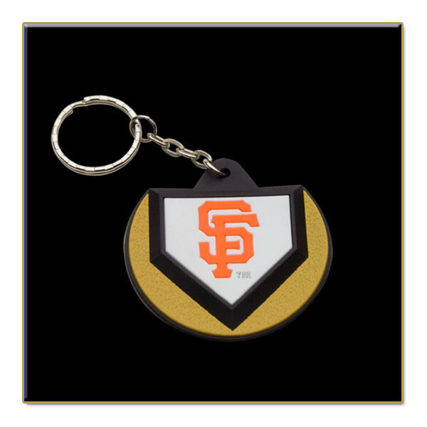 San Francisco Giants MLB Home Plate Keychain x 2