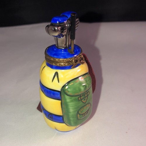 VINTAGE LIMOGES FRANCE PEINT MAIN GOLF BAG with CLUB TRINKET BOX eBay