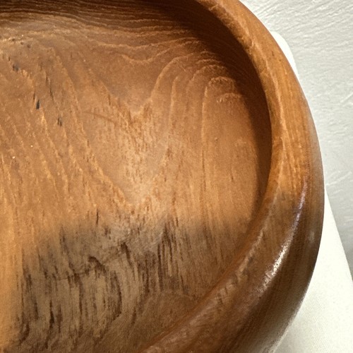 Teakholz 2 Salatschüsseln Made in Thailand 6,50" mit silbernen Füßen - Bild 10 von 14
