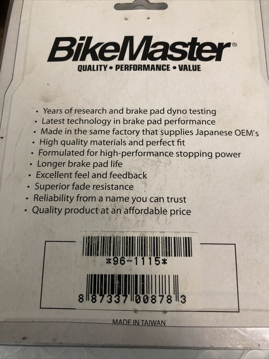 BikeMaster 961115 96-1115 Brake Pad Suzuki Kawasaki | eBay