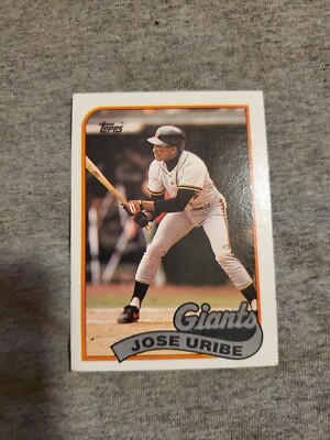 Rare 1989 JOSE URIBE Topps Baseball Card #753 | eBay Rare 1989 JOSE URIBE Topps Baseball Card #753 | eBay