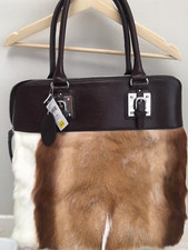 Nwt Wilson's African Springbok Fur Handbag