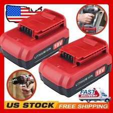 2Pack 18V Lithium Ion Battery for Porter Cable 18 Volt PC18B PC18BL PC18BLX Tool