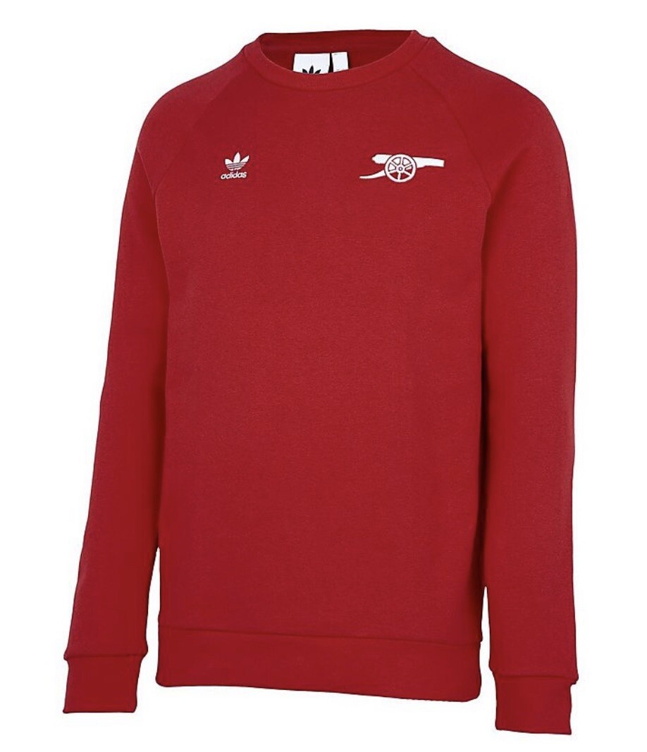 Arsenal Adidas X Originals Crew Red Small Sweatshirt Jumper S
