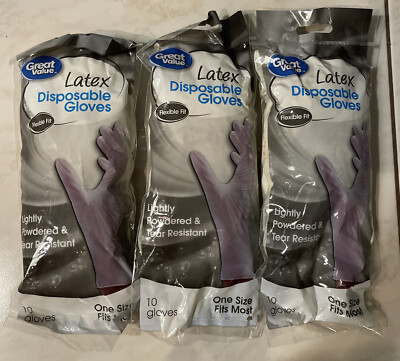Great Value Vinyl Gloves Pks Great Value Latex Disposable Gloves