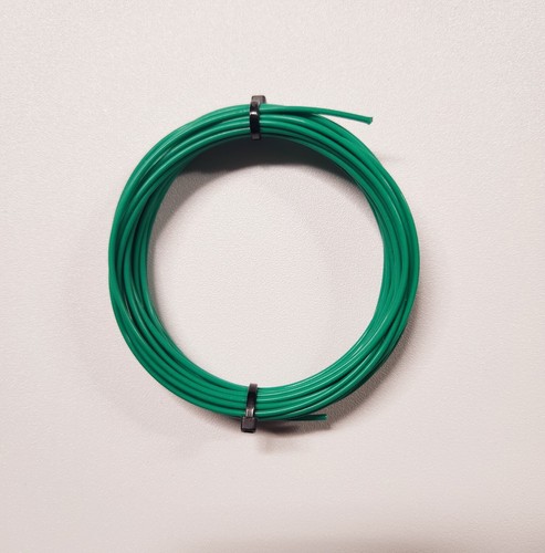 22 AWG Mil-Spec Wire PTFE Green, Stranded Silver-Plated Copper, 7 strands, 50 ft - Picture 2 of 2