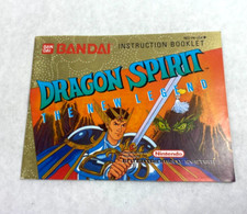 Dragon Spirit The New Legend Instruction Manual NES Nintendo 1990