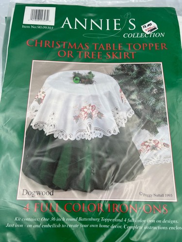 Annies Collection Lot If 6 Christmas Table Topper/Tree Skirts *READ* - Picture 5 of 7