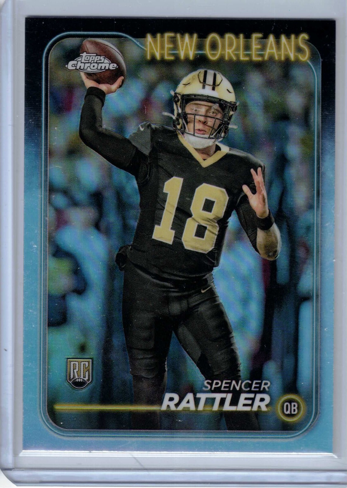 2024 Topps Chrome Spencer Rattler RC Refractor Rookie #213