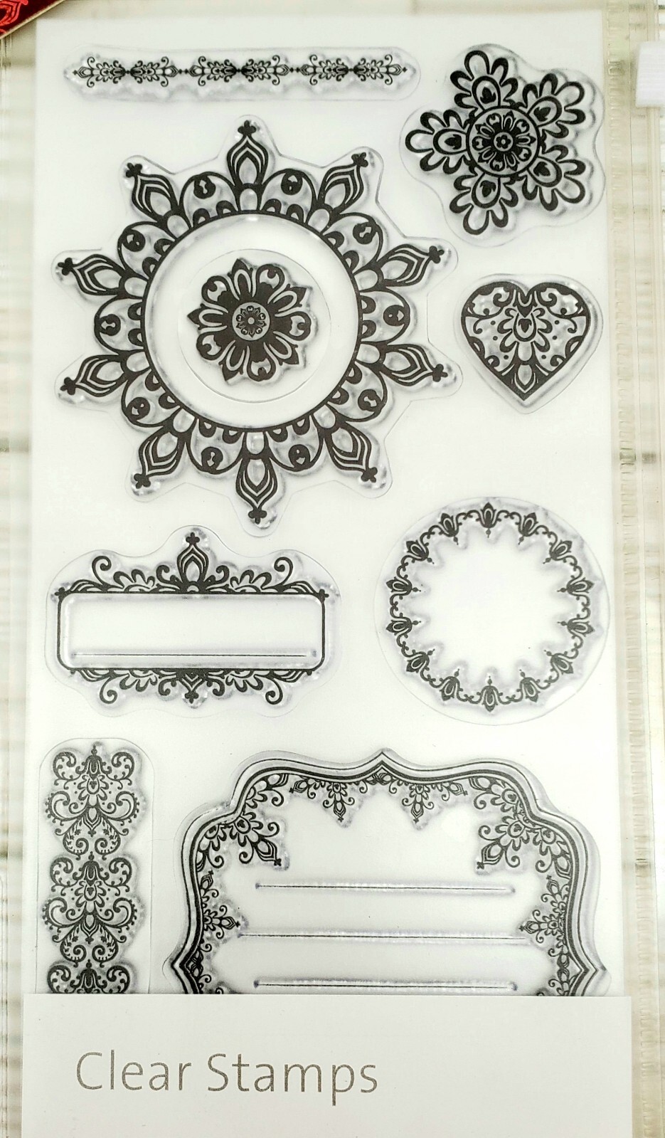 Lot of 4 Kaisercraft Clear Stamps Christmas Birds Flowers Words UNMOUNTED