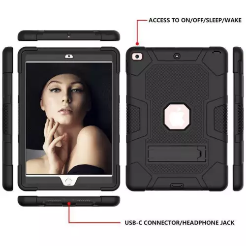 Heavy Duty Tough Hard Case Cover For iPad 5/6/7/8/9th Gen Mini Air Pro 11" 12.9" - Picture 15 of 70