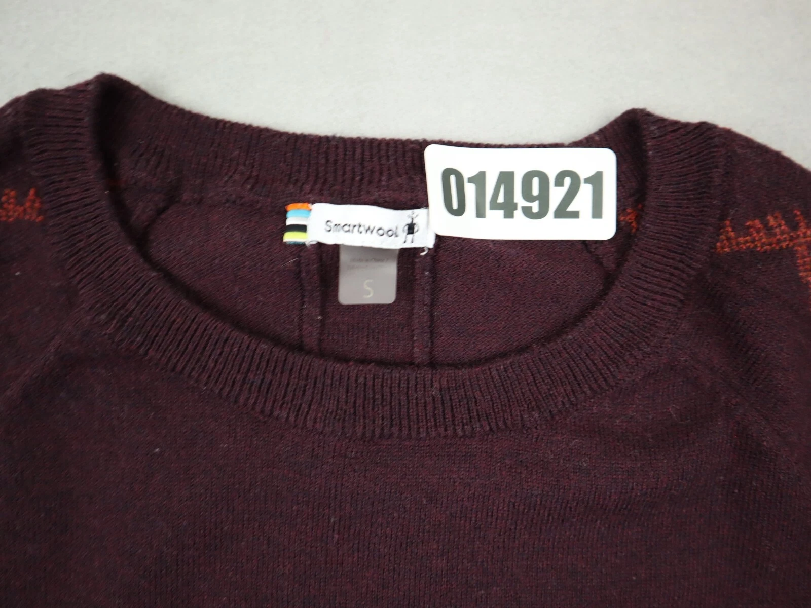 smartwool long sleeve pullover crew neck wool blend sweater