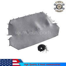New Universal Pu Synthetic Leather Full Size Bench Truck Seat Cover Gray Deluxe