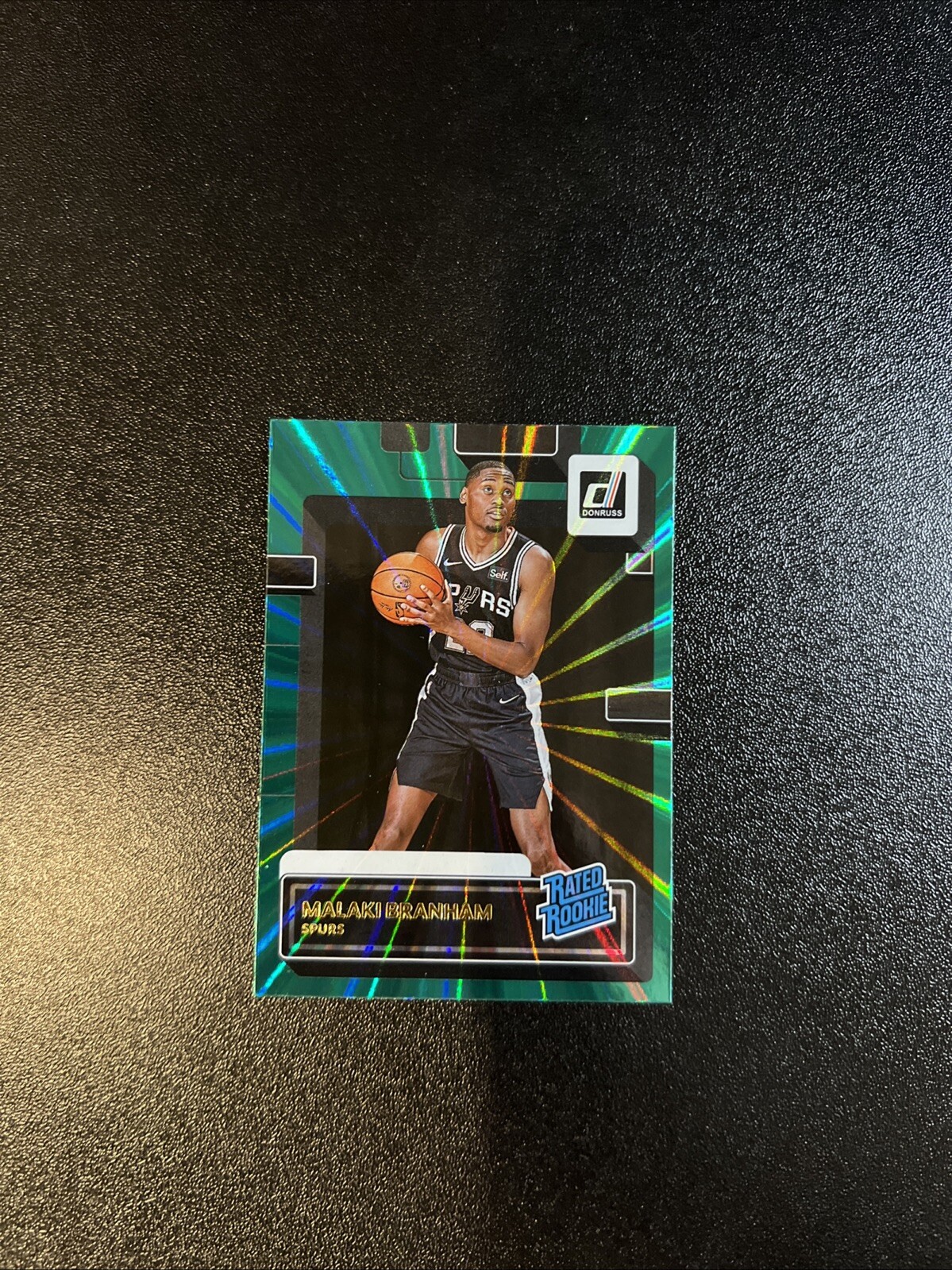 2022-23 Panini Donruss - Rated Rookie Holo Green Laser #220 Malaki Branham (RC)