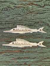 Par de placas de metal Marlin