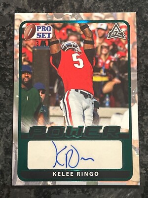 2021 Pro Set Power - Kelee Ringo AUTOGRAPHED ROOKIE CARD /50 - Georgia/Eagles