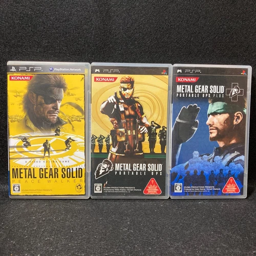 PSP Metal Gear Solid Portable Lot3: Peace Walker & Ops & Ops Plus, from Japan