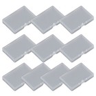 10 Stück PP Rechteckig Flach Box Aufbewahrungsboxen Schmuck Verpackung Boxen