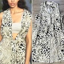 Anthropologie Cloth & Stone Spotted Utility Shirtdress * No Belt* Sz Small Dress