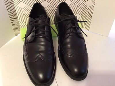 Alfani Cody Black Leather Oxfords 11 M Alfani Dress Shoes Mens 11.5 M Cody Oxford Black Leather Cap  main image 3