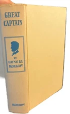 Antique Old Book Great Captain Three Lincoln Novels by Honore Morrow Vintage