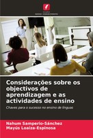 Nahum Samperio-SáNchez (U. A.) | ConsideraçõEs Sobre Os Objectivos De...