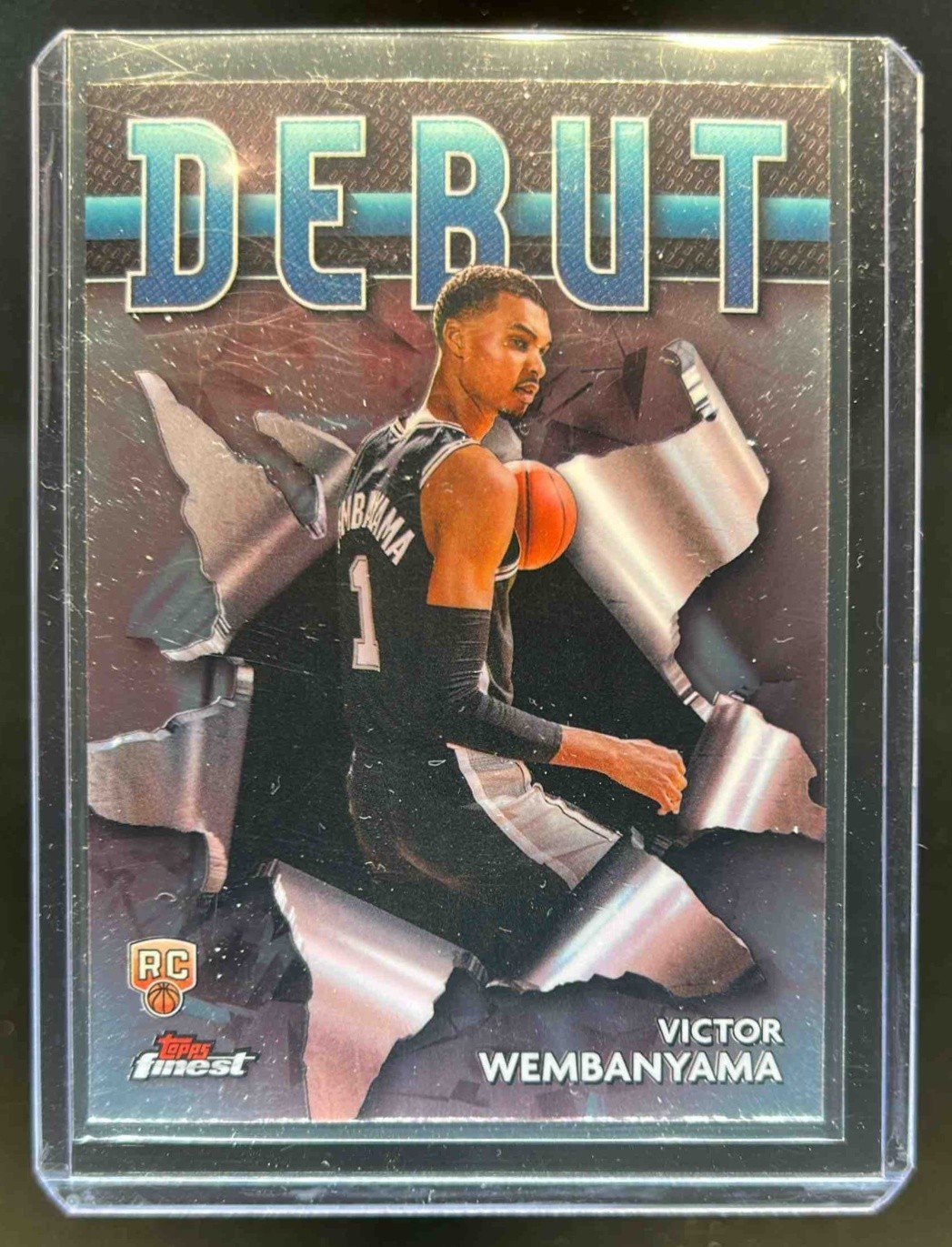 2023-24 Finest Victor Wembanyama Debut RC Rookie #D-1 Spurs