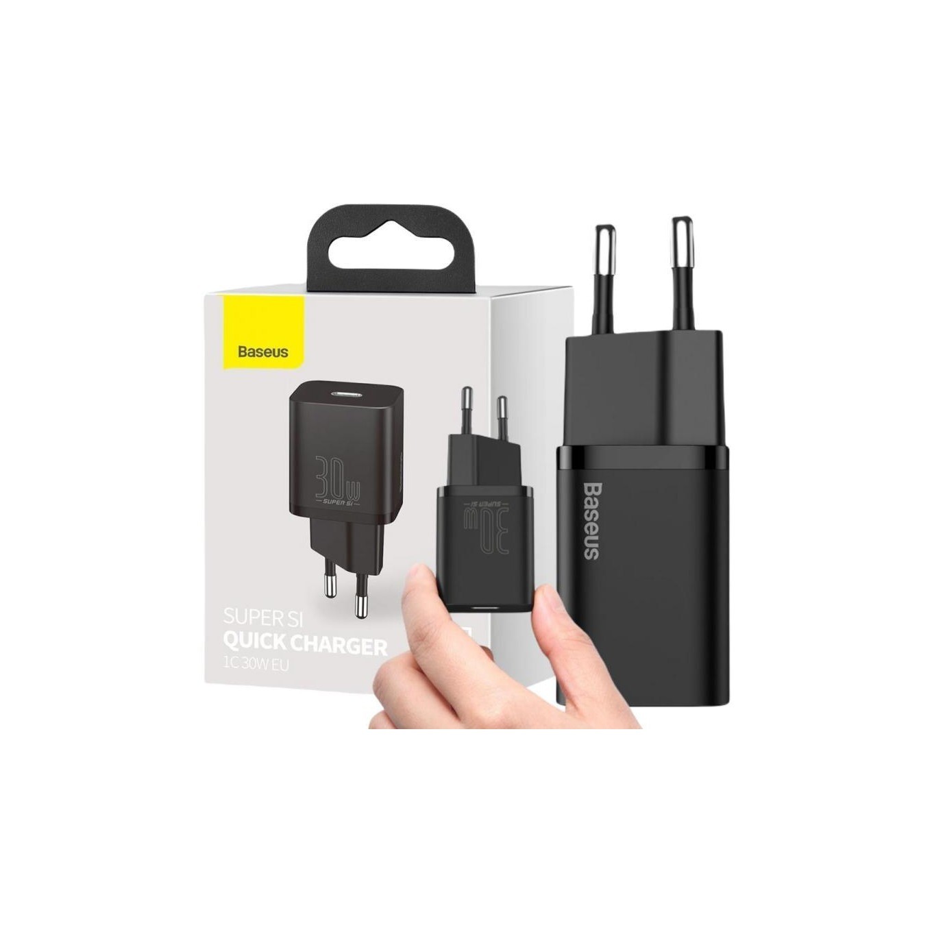 Baseus Schwarz Super Si Netzteil 30W | 1X Usb-C | | Pd & Qc - Bild 5