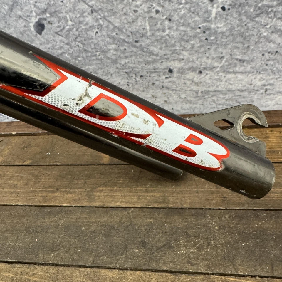 Vintage Diamondback BMX Fork 1 inch Threaded DBR 95 1990s Race 3/8 Smoke Chrome - Image 2 of 4