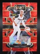 Jordin Canada 2024 Panini Select WNBA #93 Red Ice Prizms Atlanta Dream