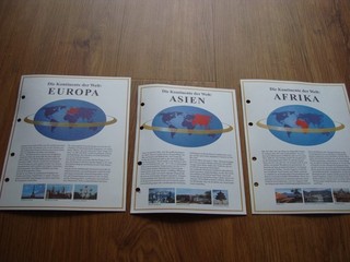 TOP Europa Asien Afrika Deckblatt für Münzalbum Kursmünzensätze der Welt!