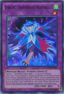 Lyrilusc - Independent Nightingale - MACR-EN041 - Super Rare - 1st Edition - Mod