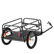 Bicycle Trailer,Garden Cart,Metal 160 lbs. 3.89 cu. ft. Capacity,Durable Cart,Co