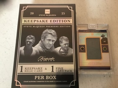 2025 STEVE McQUEEN KEEPSAKE SEALED BOX + A 1/1 KEEPSAKE CARD, NICE!!!