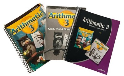 Abeka 3rd Grade Arithmetic Teacher Edition Lesson Plans Quiz Test Key Homeschool