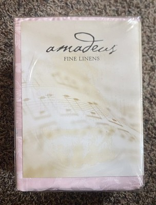 Amadeus California King Sheet Set 400 TC Cotton Pink Rose QVC New