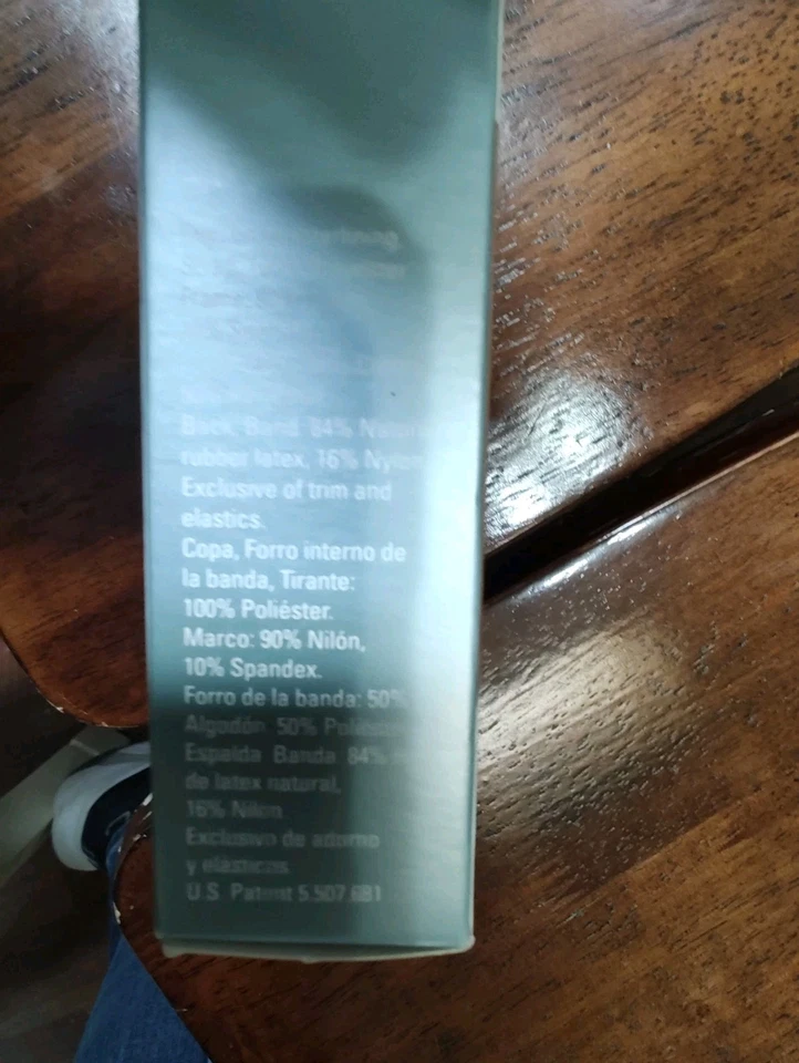 Underscore Cusion Strap Wireless Bra Women’s US Size 38 B White New - Image 3 of 4