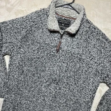 True Grit Sherpa 1/4 Zip Fleece Pullover Shirt Men's Size Medium Pile *Read*