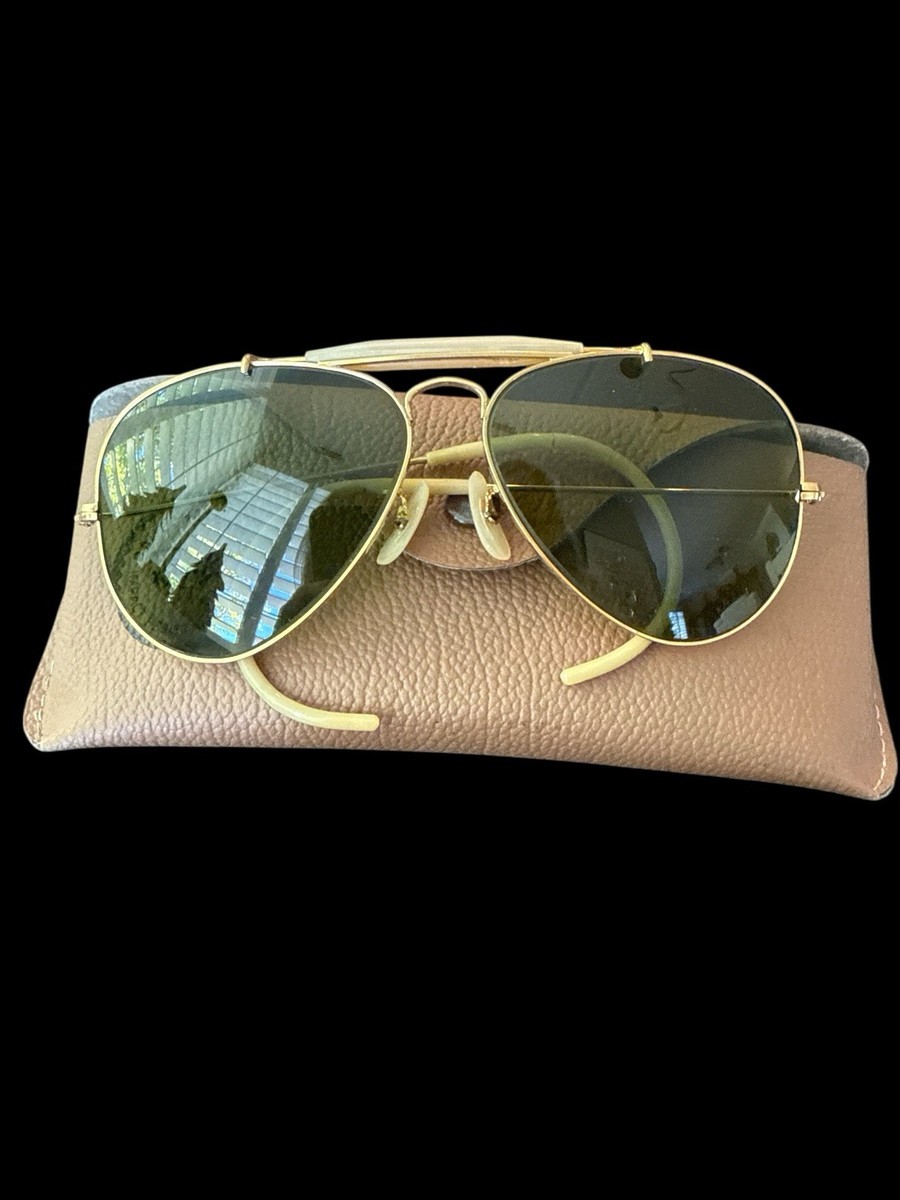小物 Vintage 70s RayBan B&L Aviator USA Gold Vintage B&L Ray-Ban Aviator Sunglasses Gold Frame USA Made w/ Case
