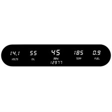 Summit Racing Digital Gauge Panel Sum-800500w Summit Racing Digital Gauge Panel Sum-800500w