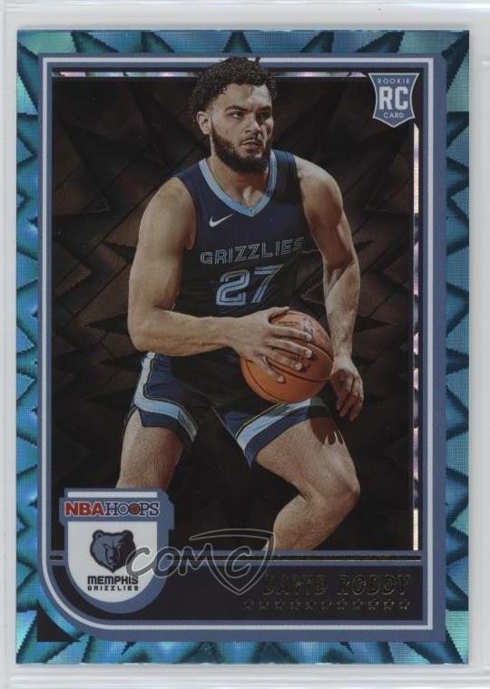 2022-23 Panini NBA Hoops Rookies Teal Explosion David Roddy #253 Rookie RC 1u6