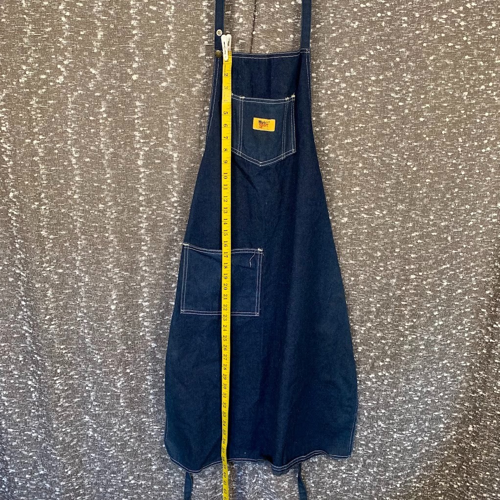Vintage 70s/80s Work N Sport Blue Denim Apron w Pocket Workwear