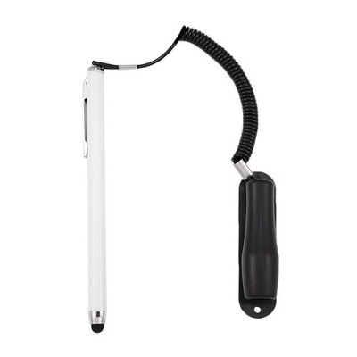 2 PCS Universal Capacitive Touch Screen Stylus Pen Spring Rope Fixing Base