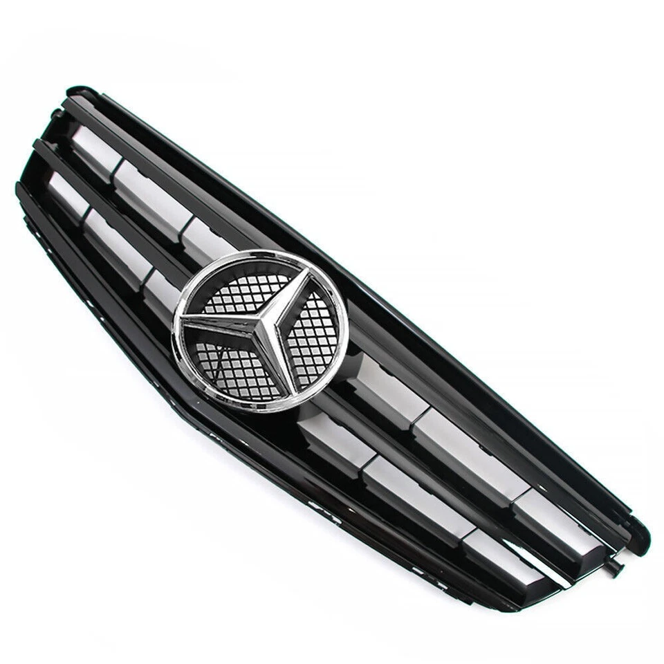 Front Grille W/LED Emblem Grill For 2008-2014 Mercedes Benz W204 C250 C350 C300 Foto 2 de 4