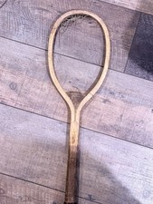 A.G. SPALDING  BROS. GREENWOOD TENNIS RACQUET ANTIQUE / DISPLAY