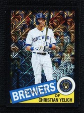2020 Update Silver Pack 1985 Topps Chrome Baseball Black Christian Yelich 0r8j