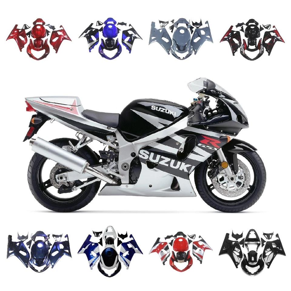 Kit de carenados para carrocería de inyección Suzuki GSXR600 GSXR750 2000 2001 2002 2003 Foto 2 de 4