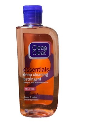 Clean & Clear Essentials Deep Cleaning Astringent Oil-Free 8oz See Description