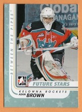 Adam Brown Kelowna Rockets 2010-11 BTP card WHL  Colorado Eagles Arizona Sundogs