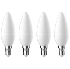 LAP E14 Candle LED Light Bulb 250lm 2.2W 4 Pack